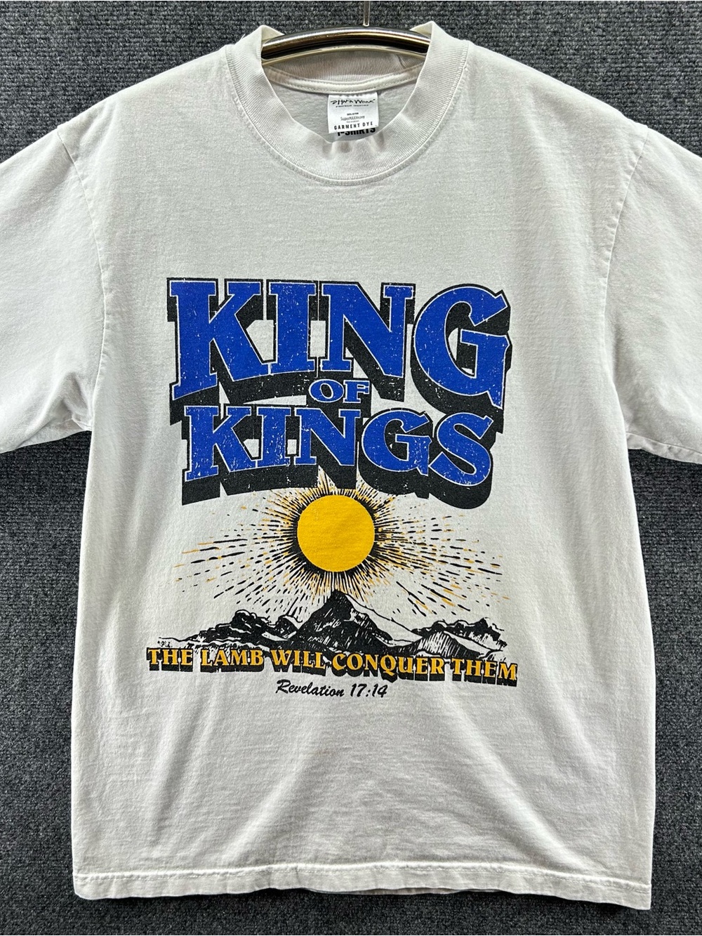 Vtg Shaka Wear King Of Kings Shirt Medium Religious Christian Revelations 17:14